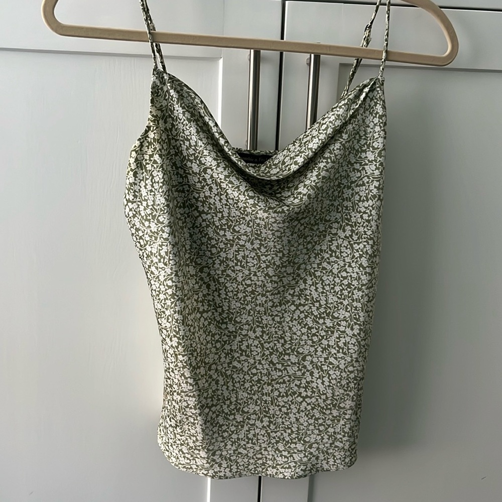 Abercrombie & Fitch floral satin cami top